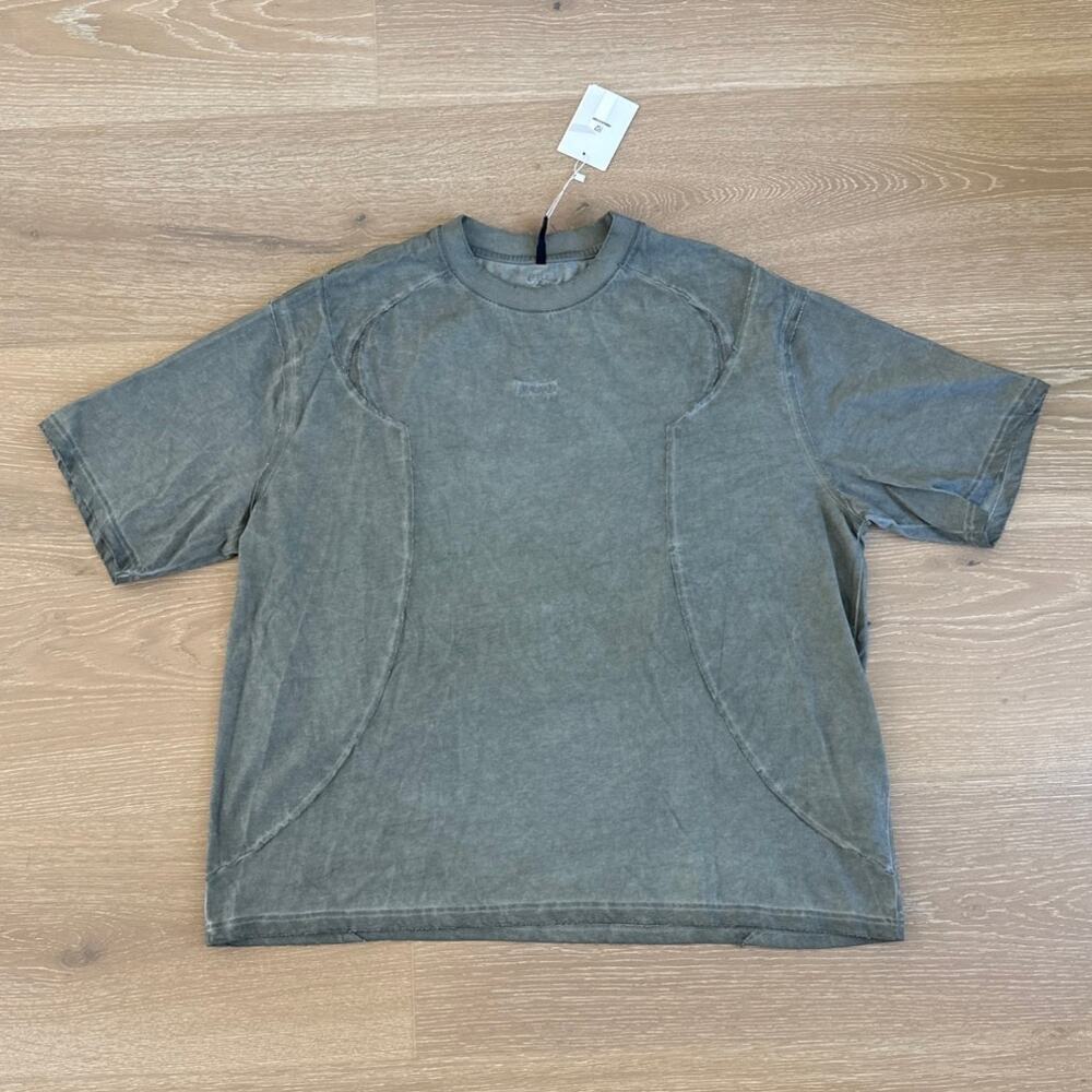 Underwater Oversized Tee Seam Detail Size S Gray